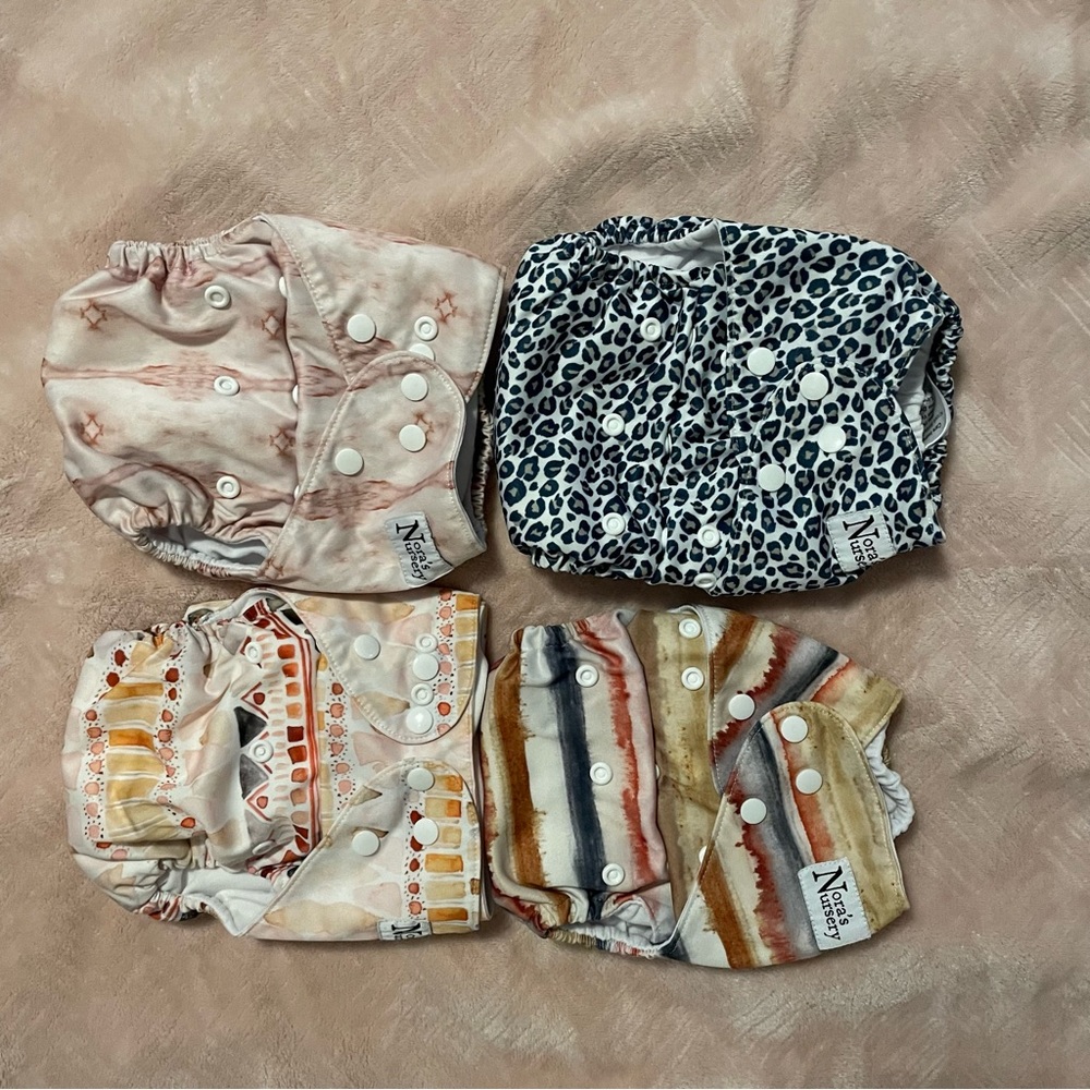 Nora’s nursery cloth diaper bundle
